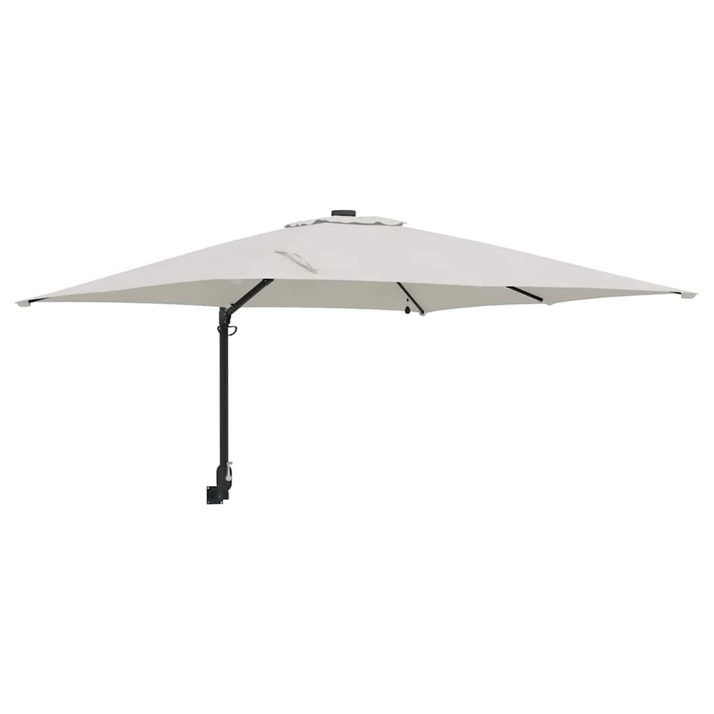Tuinparasol Zand 248,5 x 247,5 x 160 cm Polyester en staal is nu te koop bij PeponiXL, paradijselijk wonen!