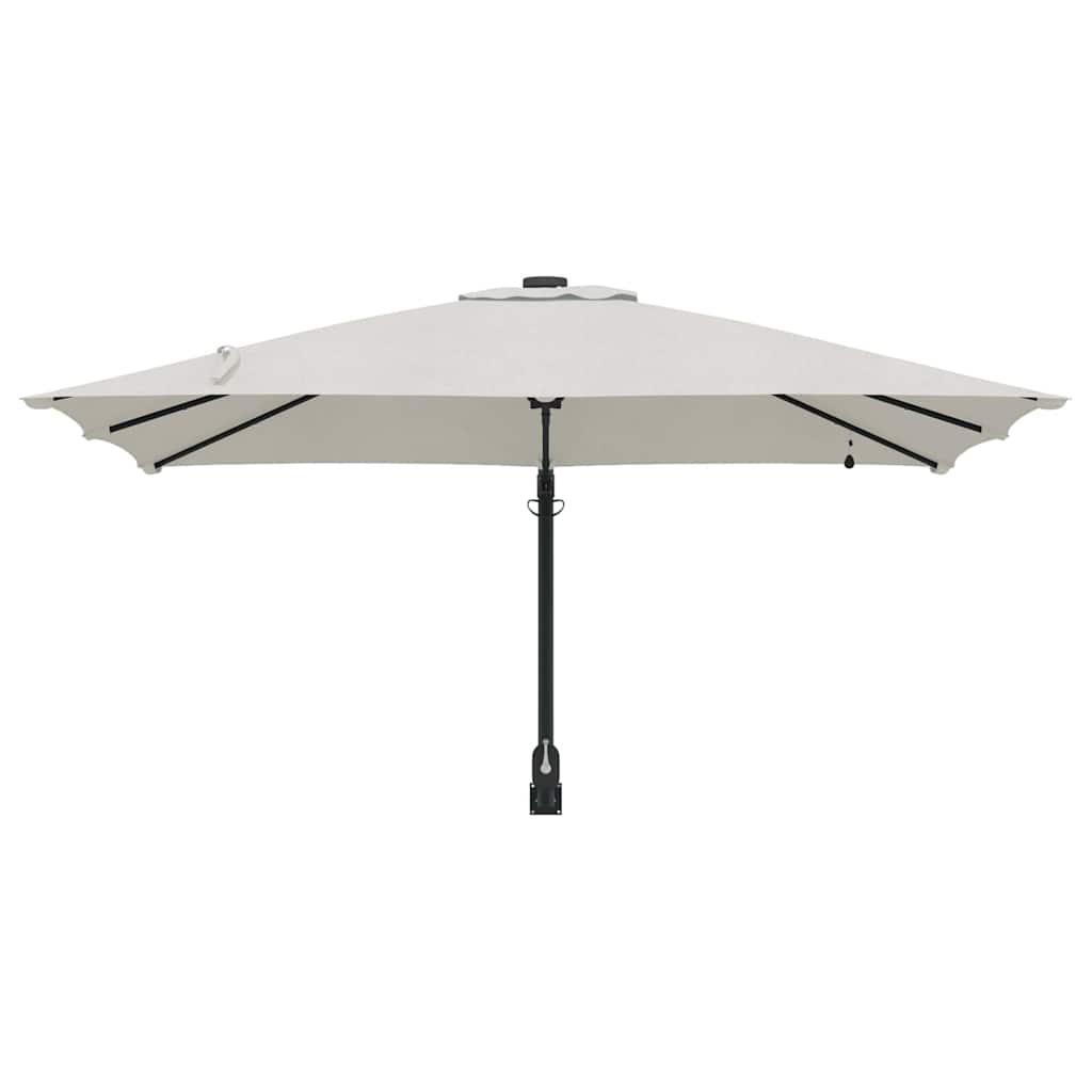 Tuinparasol Zand 248,5 x 247,5 x 160 cm Polyester en staal is nu te koop bij PeponiXL, paradijselijk wonen!