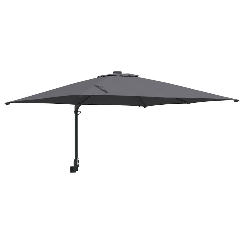 Tuinparasol Antraciet 248,5 x 247,5 x 160 cm Polyester en staal is nu te koop bij PeponiXL, paradijselijk wonen!