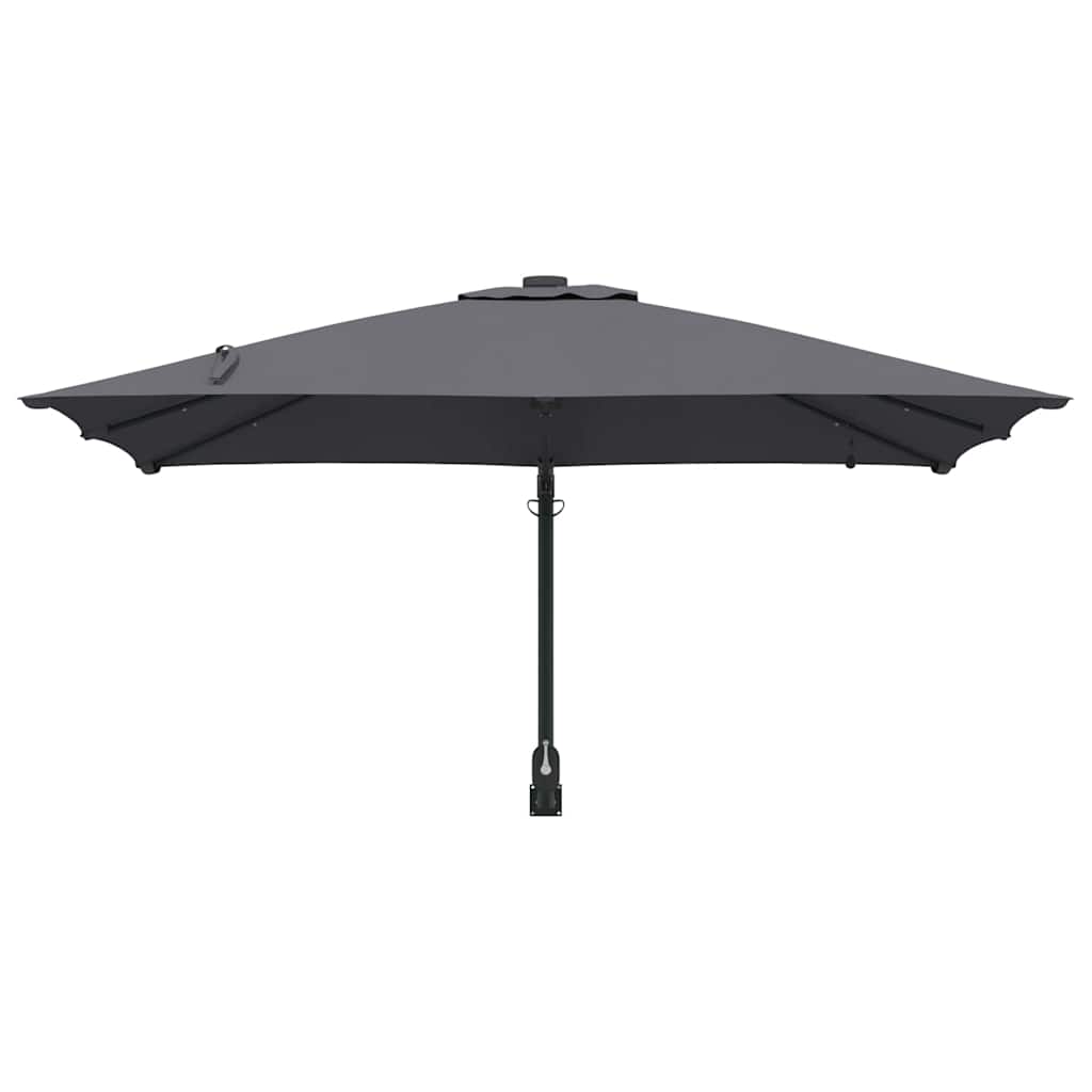 Tuinparasol Antraciet 248,5 x 247,5 x 160 cm Polyester en staal is nu te koop bij PeponiXL, paradijselijk wonen!