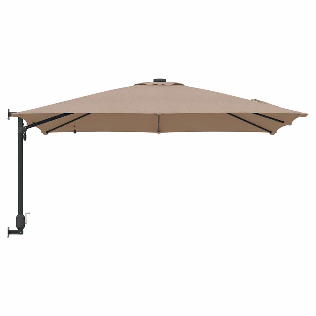Tuinparasol Taupe 248,5 x 247,5 x 160 cm Polyester en staal is nu te koop bij PeponiXL, paradijselijk wonen!