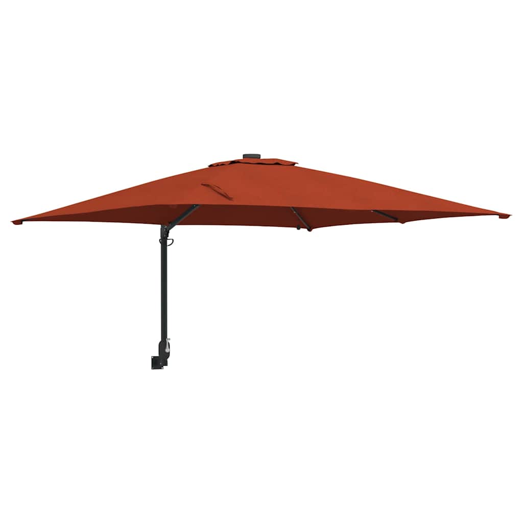 Tuinparasol Terracotta 248,5 x 247,5 x 160 cm is nu te koop bij PeponiXL, paradijselijk wonen!
