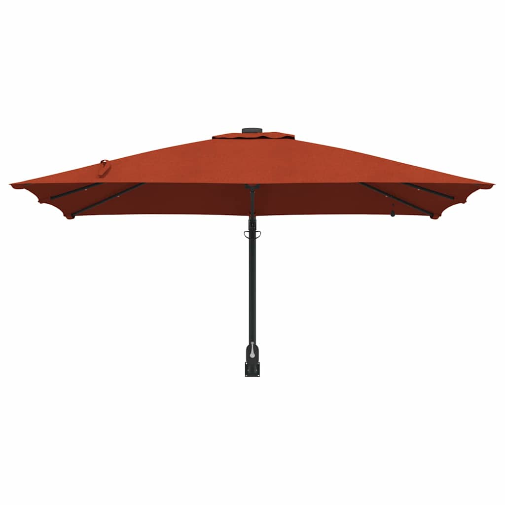 Tuinparasol Terracotta 248,5 x 247,5 x 160 cm is nu te koop bij PeponiXL, paradijselijk wonen!