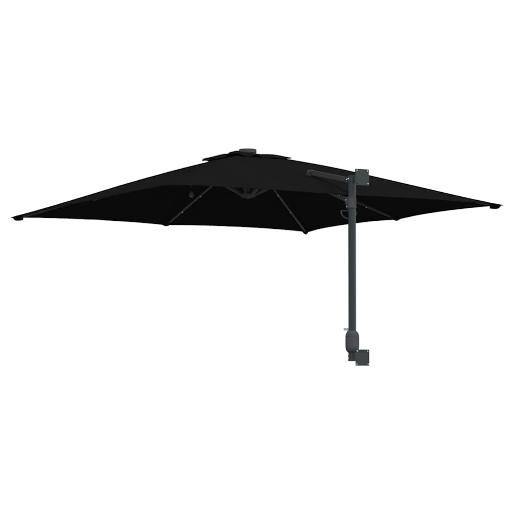 Tuinparasol Zwart 248,5 x 247,5 x 160 cm Polyester en staal is nu te koop bij PeponiXL, paradijselijk wonen!