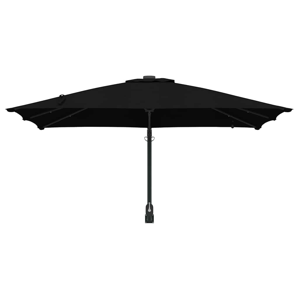 Tuinparasol Zwart 248,5 x 247,5 x 160 cm Polyester en staal is nu te koop bij PeponiXL, paradijselijk wonen!