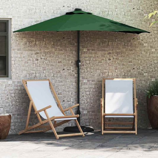 Tuinparasol Groen 294 x 150 x 223 cm Stof is nu te koop bij PeponiXL, paradijselijk wonen!