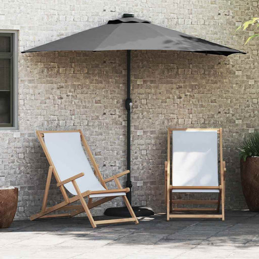 Tuinparasol Antraciet 294 x 150 x 223 cm Stof is nu te koop bij PeponiXL, paradijselijk wonen!