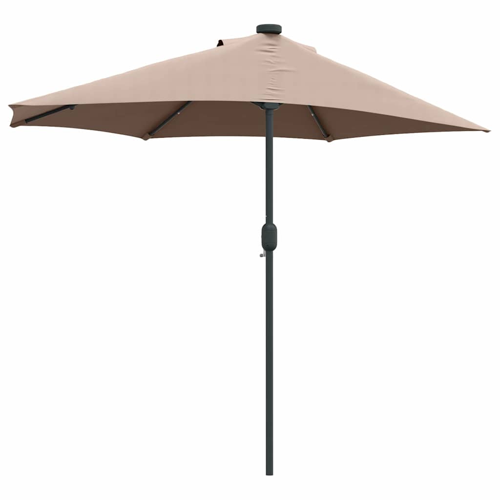 Tuinparasol Taupe 294 x 150 x 223 cm Polyester en staal is nu te koop bij PeponiXL, paradijselijk wonen!