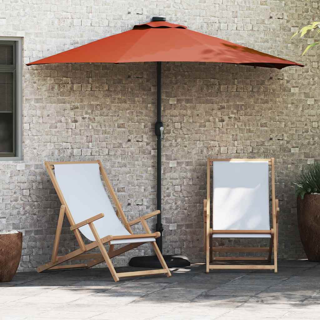 Tuinparasol Terracotta 294 x 150 x 223 cm Stof is nu te koop bij PeponiXL, paradijselijk wonen!