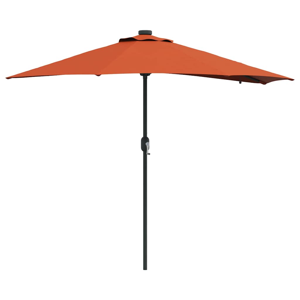 Tuinparasol Terracotta 294 x 150 x 223 cm Stof is nu te koop bij PeponiXL, paradijselijk wonen!