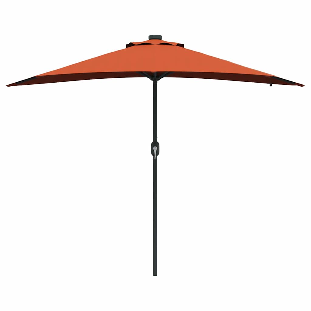 Tuinparasol Terracotta 294 x 150 x 223 cm Stof is nu te koop bij PeponiXL, paradijselijk wonen!