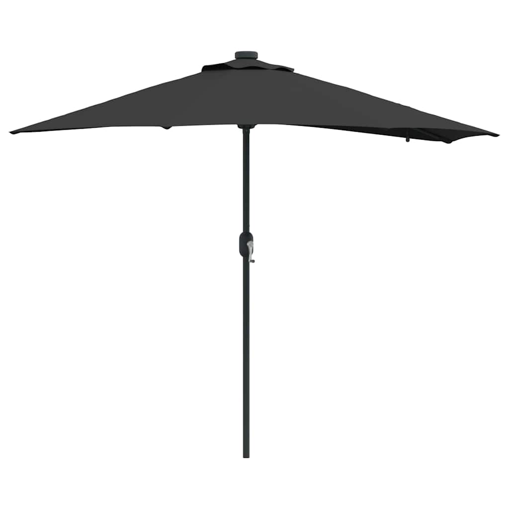 Tuinparasol Zwart 294 x 150 x 223 cm Polyester en staal is nu te koop bij PeponiXL, paradijselijk wonen!