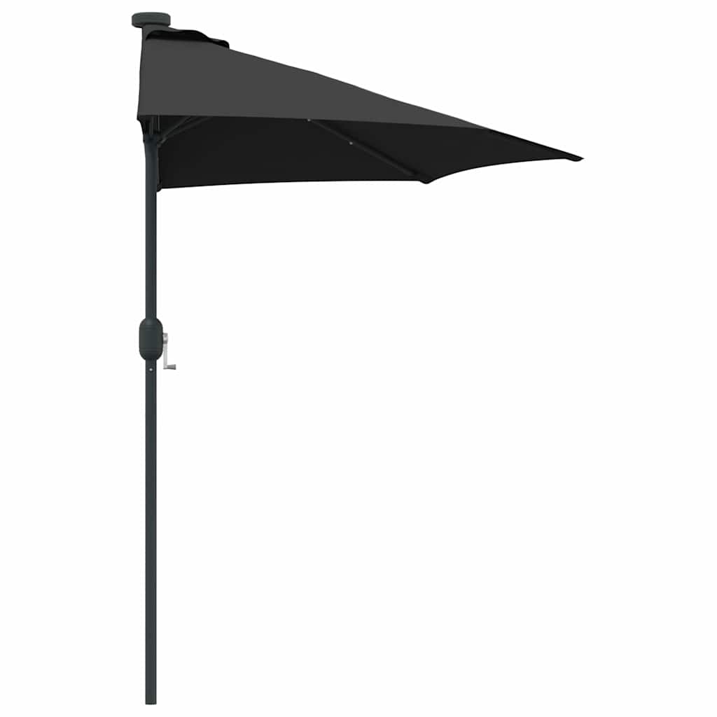 Tuinparasol Zwart 294 x 150 x 223 cm Polyester en staal is nu te koop bij PeponiXL, paradijselijk wonen!
