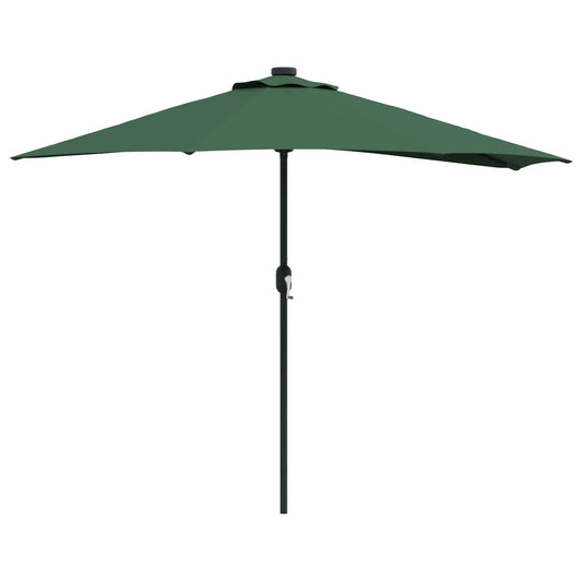 Tuinparasol Groen 294 x 150 x 224 cm Polyester en staal is nu te koop bij PeponiXL, paradijselijk wonen!