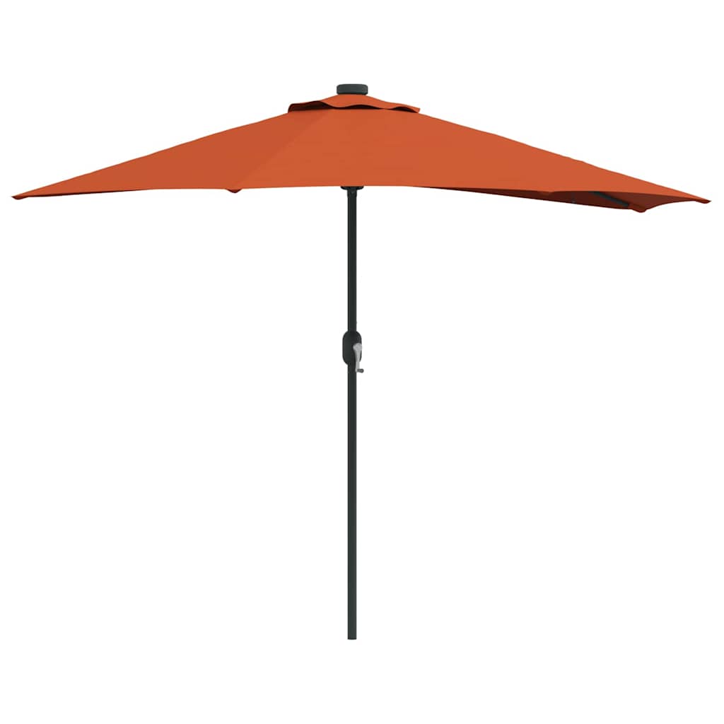 Tuinparasol Terracotta 294 x 150 x 224 cm Polyester en staal is nu te koop bij PeponiXL, paradijselijk wonen!