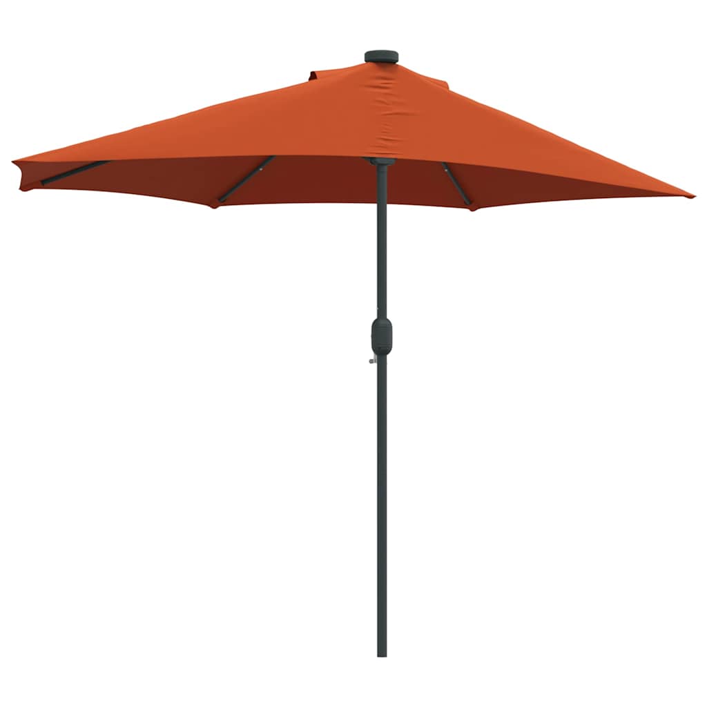 Tuinparasol Terracotta 294 x 150 x 224 cm Polyester en staal is nu te koop bij PeponiXL, paradijselijk wonen!