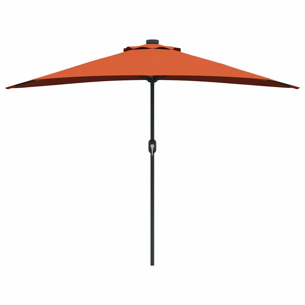 Tuinparasol Terracotta 294 x 150 x 224 cm Polyester en staal is nu te koop bij PeponiXL, paradijselijk wonen!