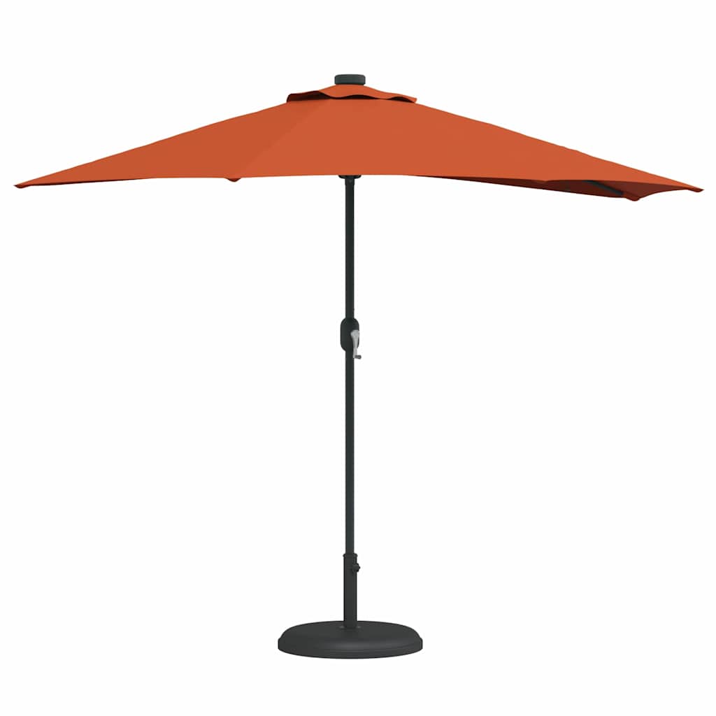 Tuinparasol Terracotta 294 x 150 x 224 cm Polyester en staal is nu te koop bij PeponiXL, paradijselijk wonen!