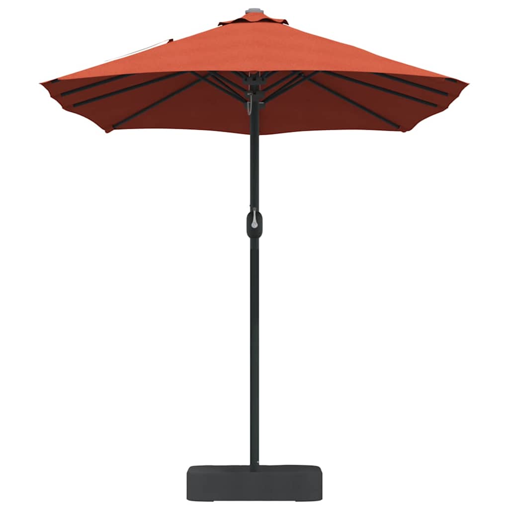 Tuinparasol Terracotta 385 x 209 x 244 cm Polyester en staal is nu te koop bij PeponiXL, paradijselijk wonen!