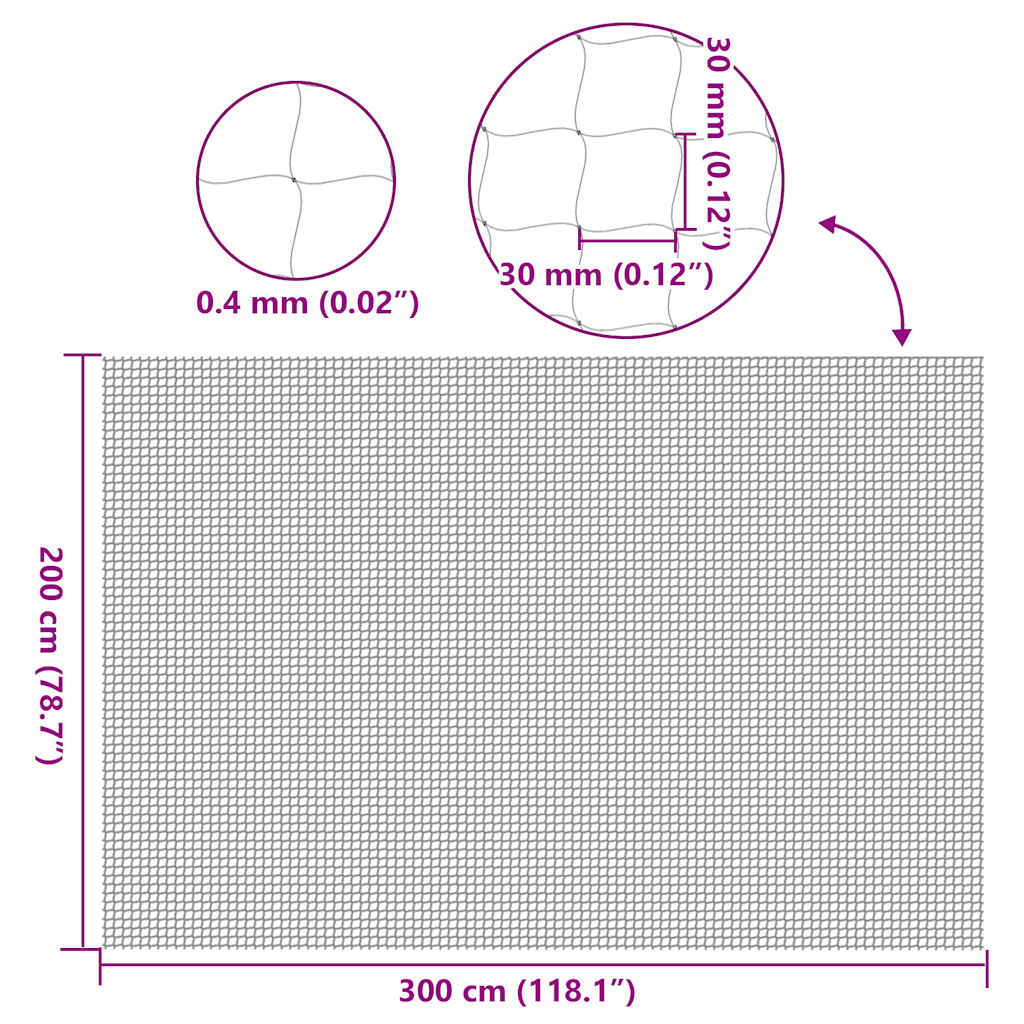 Kattennet Transparant 3x2 m Nylon is nu te koop bij PeponiXL, paradijselijk wonen!