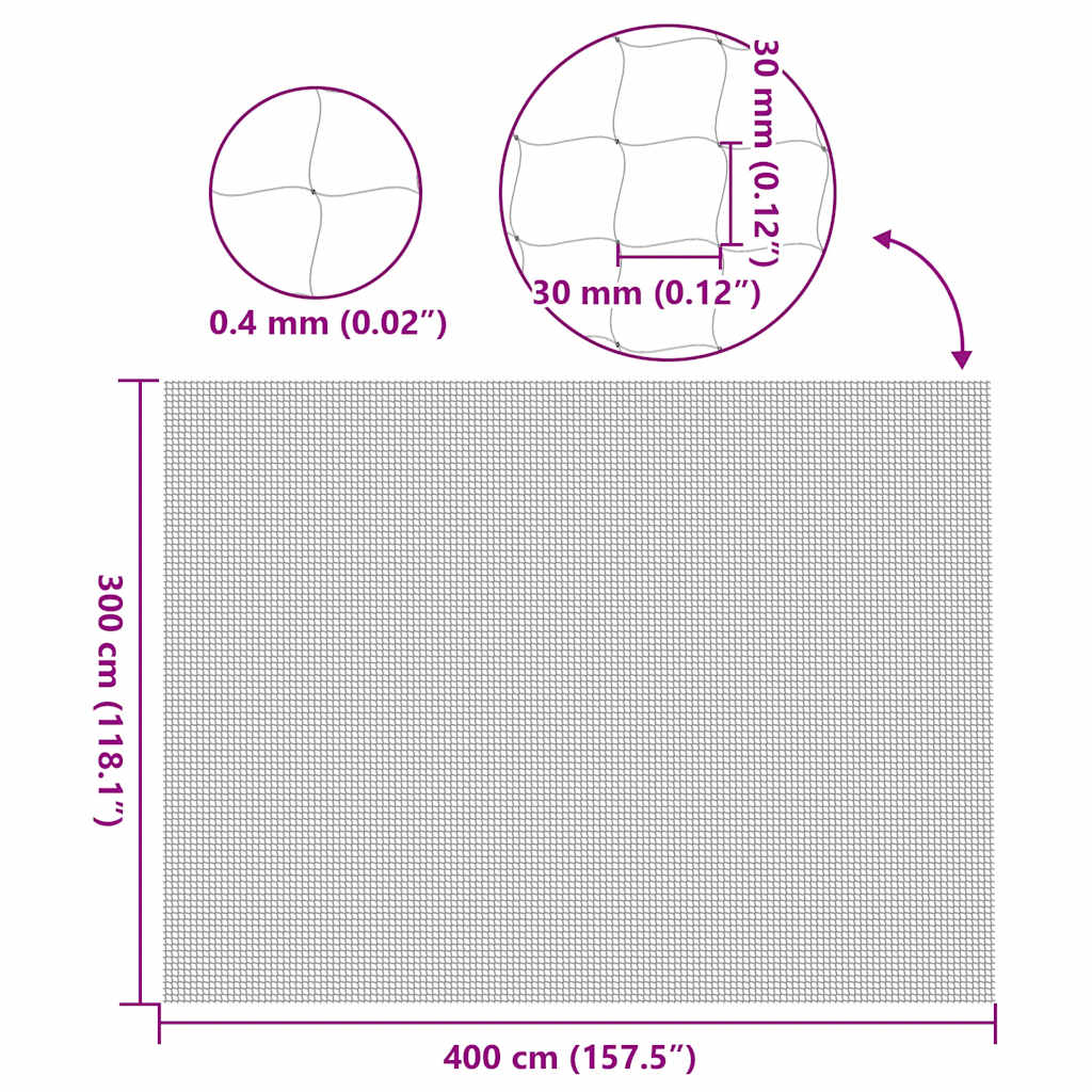 Kattennet Transparant 4x3 m Nylon is nu te koop bij PeponiXL, paradijselijk wonen!
