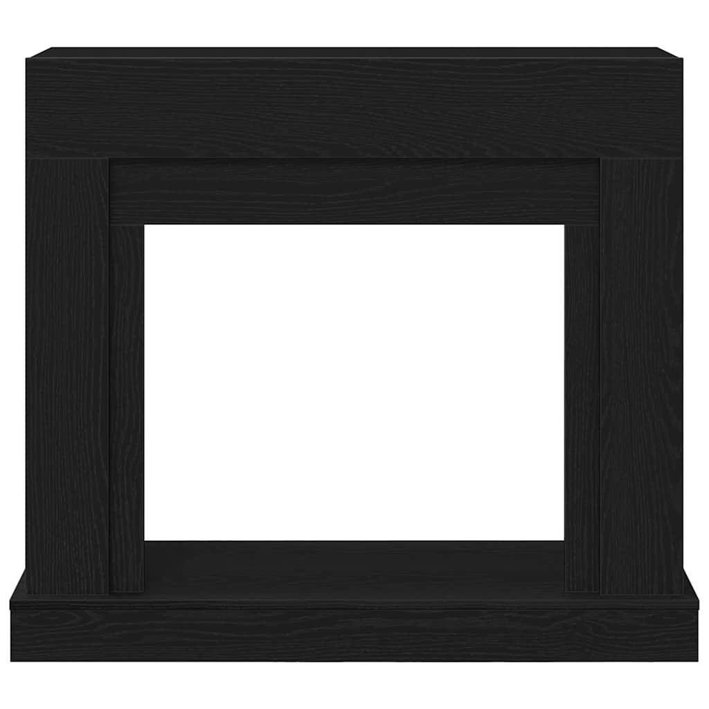 Haardombouw 100x30x87,5 cm spaanplaat zwart eikenkleurig is nu te koop bij PeponiXL, paradijselijk wonen!