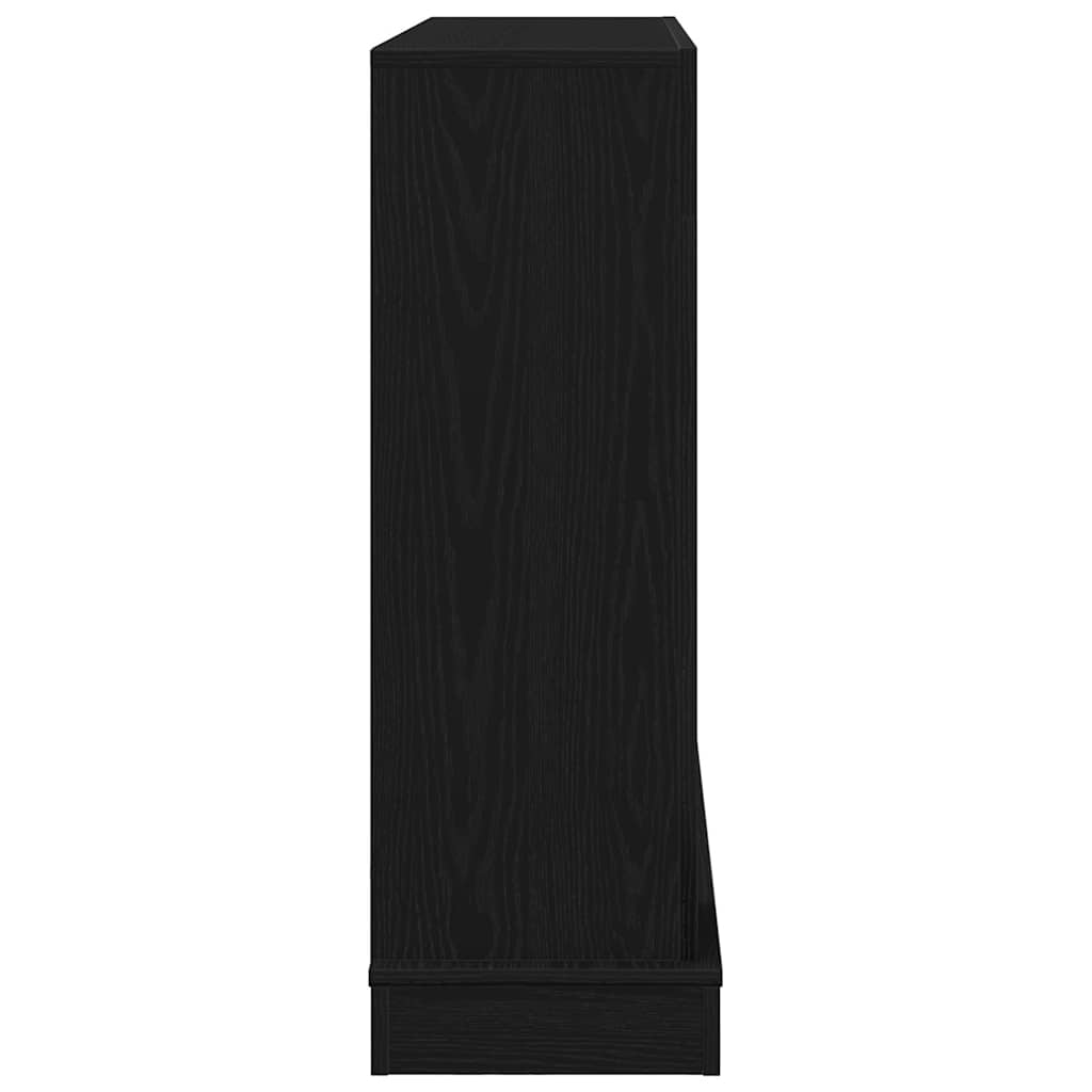 Haardombouw 100x30x87,5 cm spaanplaat zwart eikenkleurig is nu te koop bij PeponiXL, paradijselijk wonen!