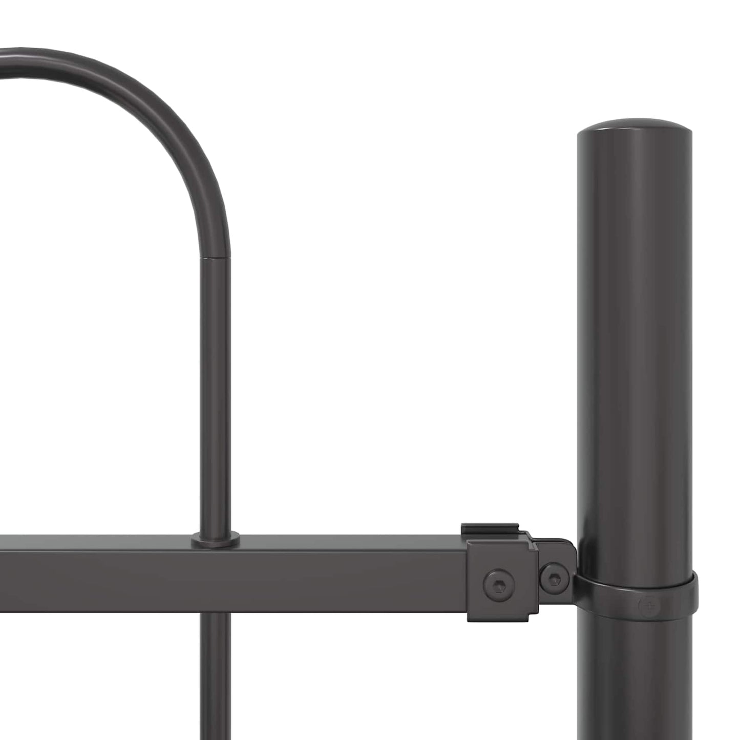 Tuinhek 2 pcs Grijs 3,4 x 0,6 m Poedercoating staal is nu te koop bij PeponiXL, paradijselijk wonen!