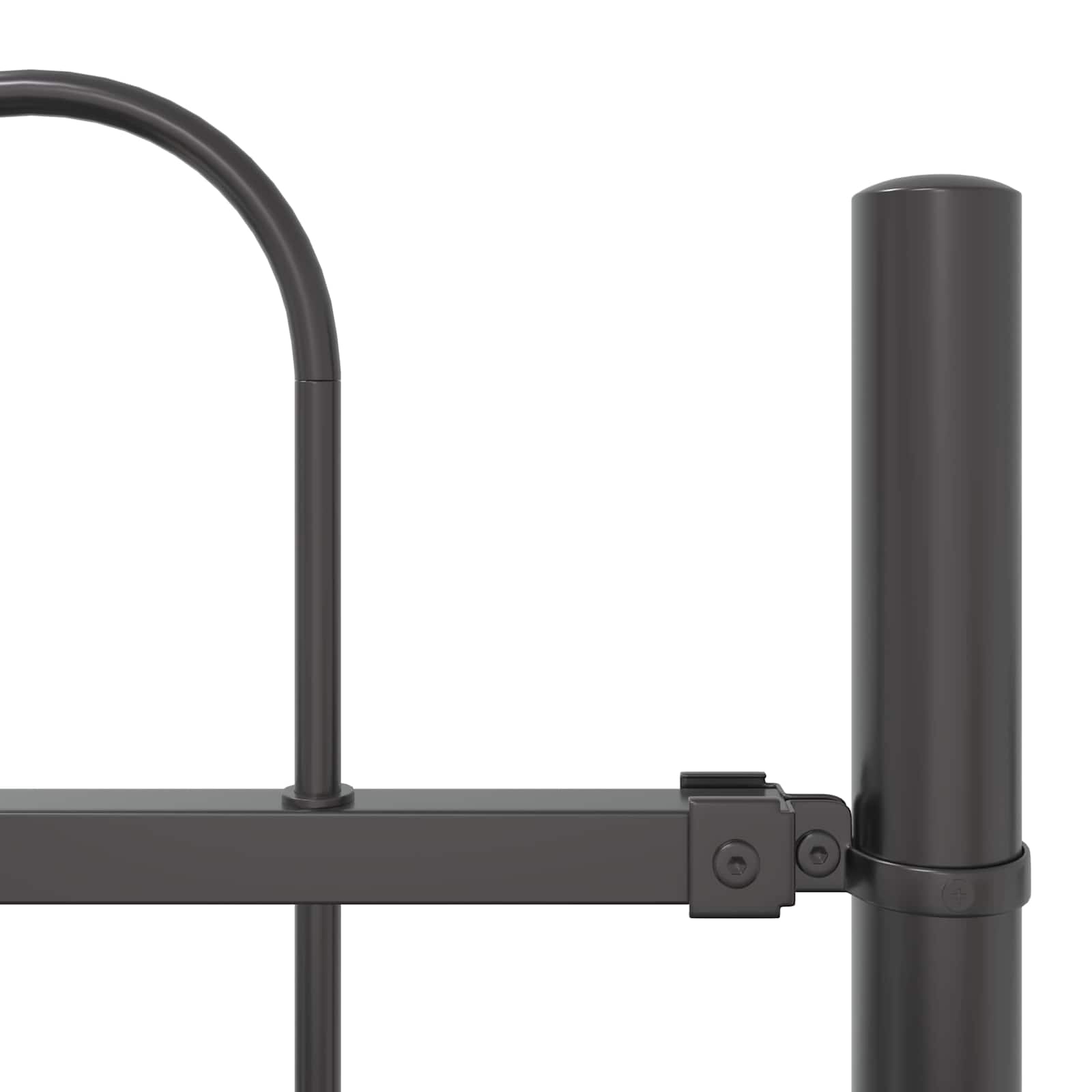 Tuinhek 2 pcs Grijs 3,4 x 0,6 m Poedercoating staal is nu te koop bij PeponiXL, paradijselijk wonen!