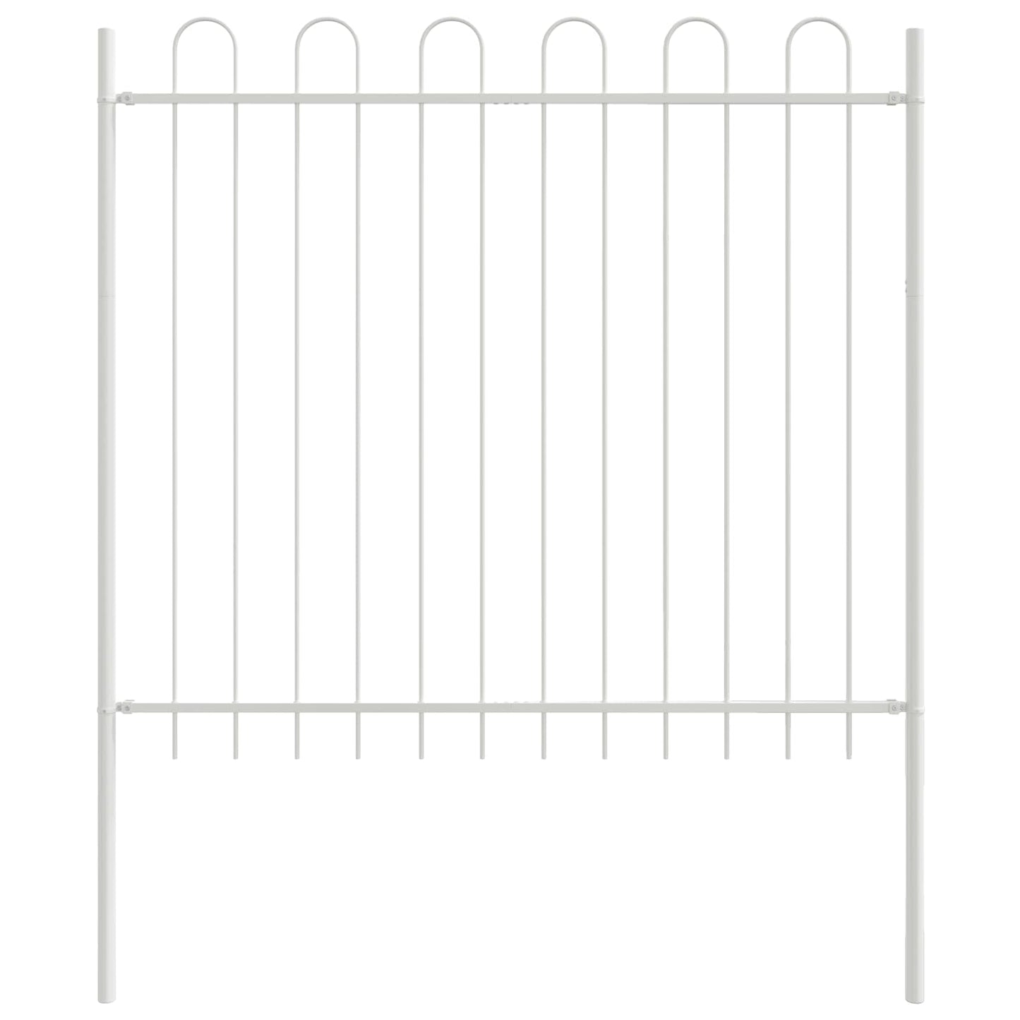 Tuinhek 2 pcs Wit 3,4 x 1,2 m Poedercoating staal is nu te koop bij PeponiXL, paradijselijk wonen!