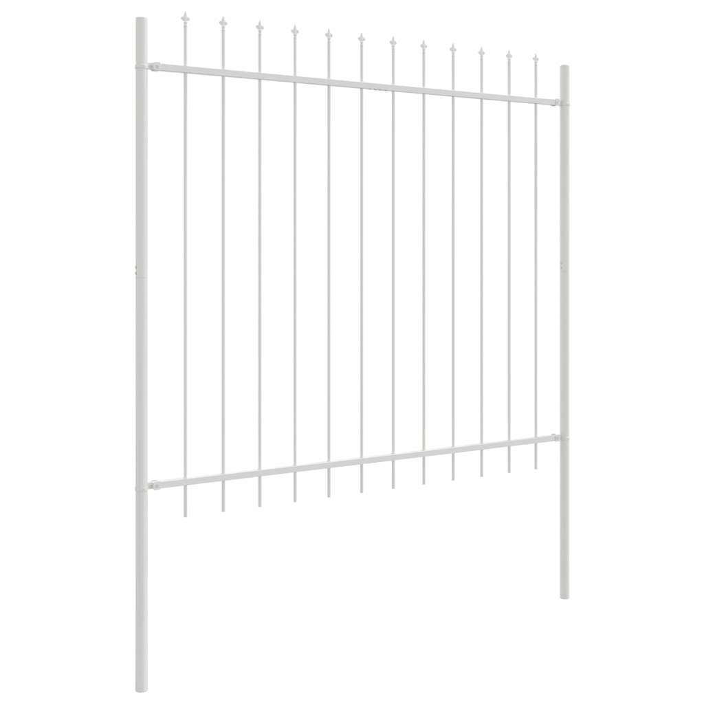 Tuinhek 2 pcs Wit 3,4 x 1,5 m Poedercoating staal is nu te koop bij PeponiXL, paradijselijk wonen!