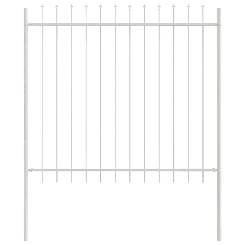Tuinhek 2 pcs Wit 3,4 x 1,5 m Poedercoating staal is nu te koop bij PeponiXL, paradijselijk wonen!