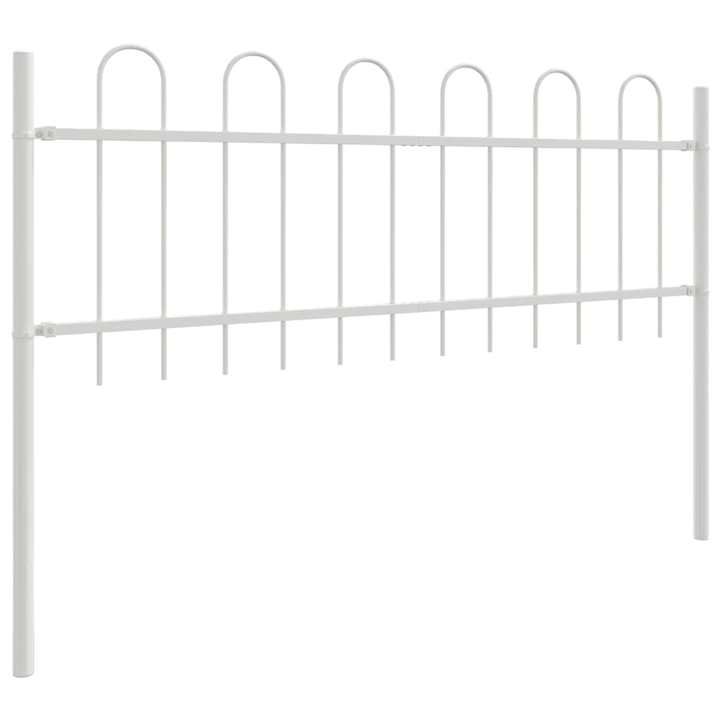 Tuinhek BOXTEL 3 pcs 5,1 x 0,6 m Poedercoating staal Wit is nu te koop bij PeponiXL, paradijselijk wonen!
