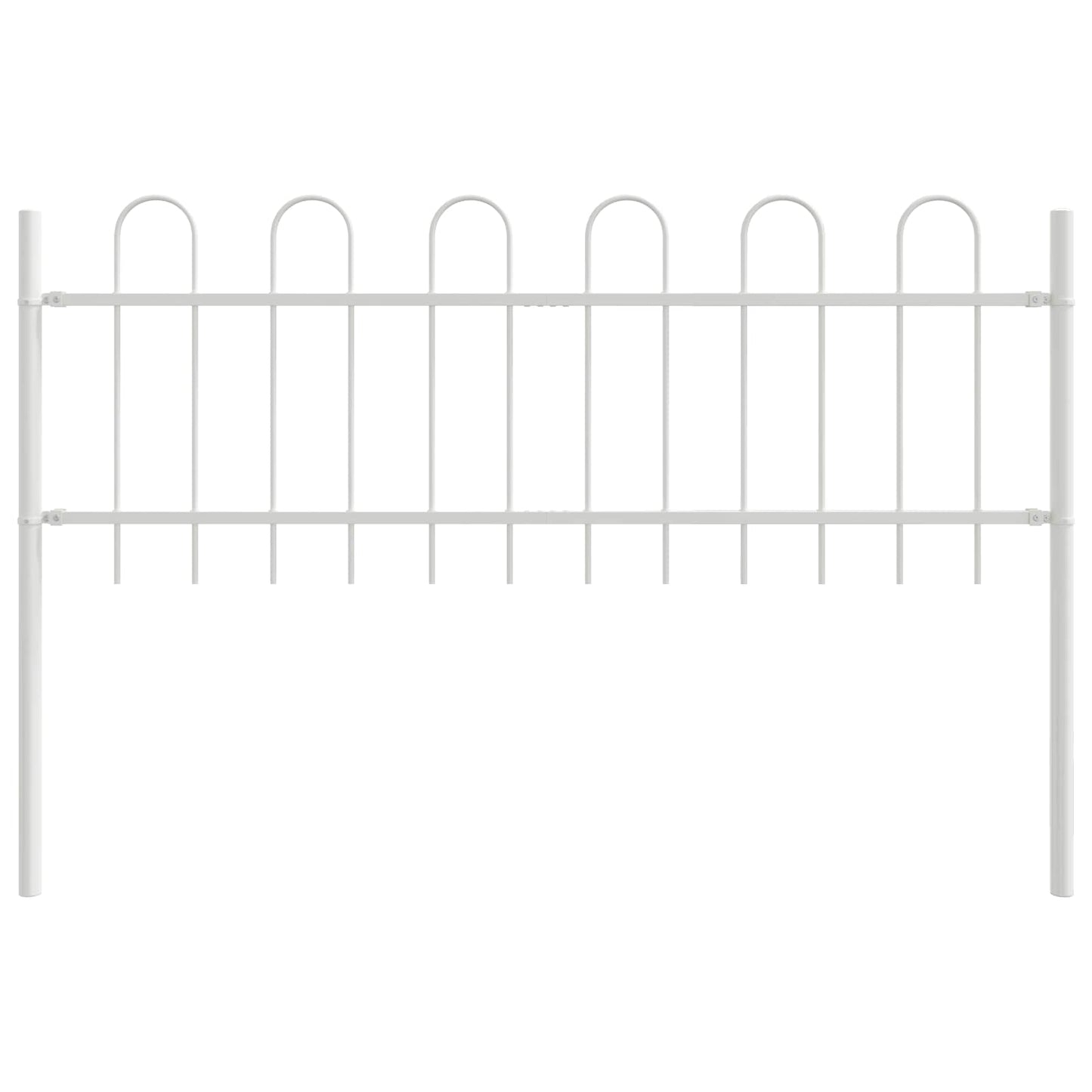 Tuinhek BOXTEL 5 pcs 8,5 x 0,6 m Poedercoating staal Wit is nu te koop bij PeponiXL, paradijselijk wonen!