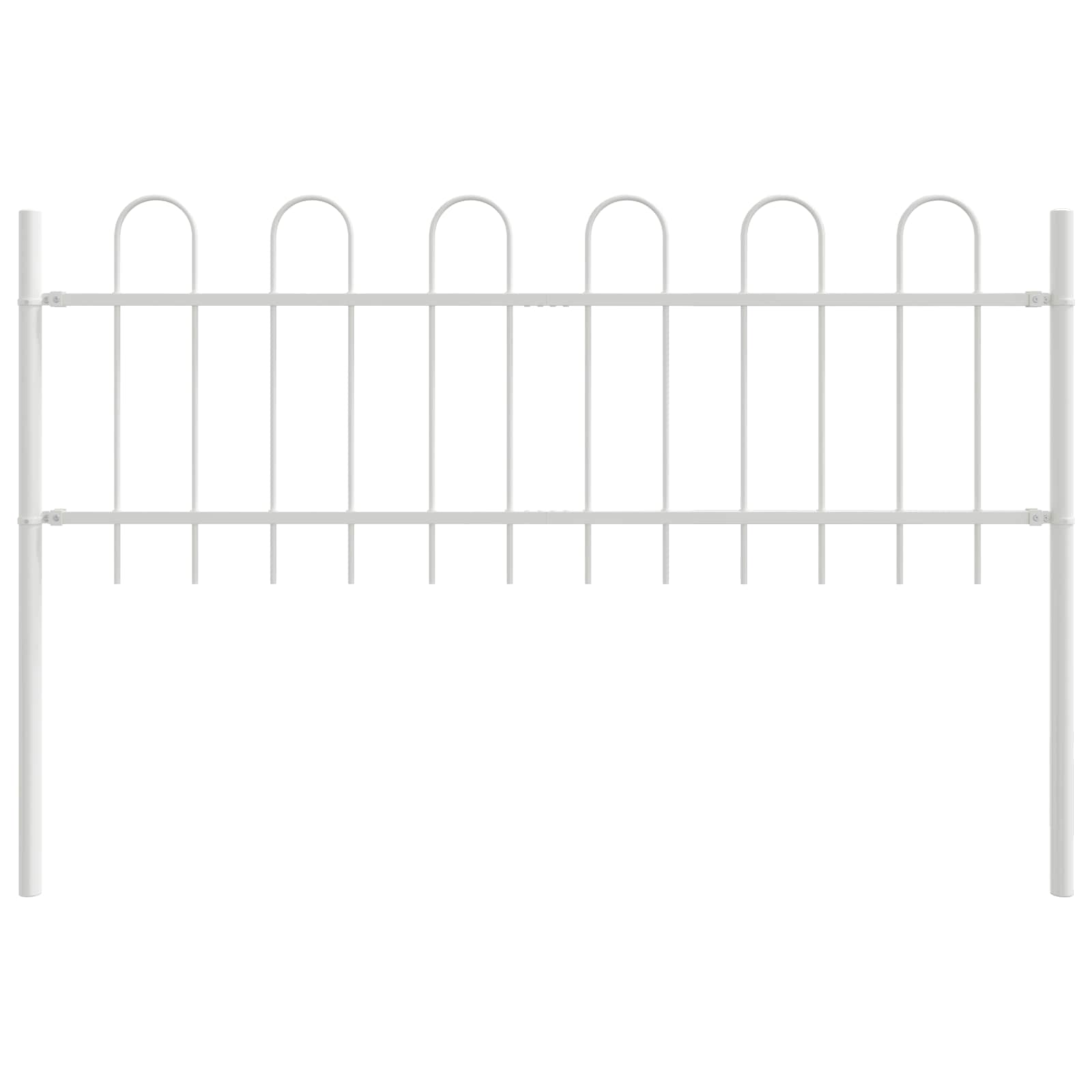 Tuinhek BOXTEL 5 pcs 8,5 x 0,6 m Poedercoating staal Wit is nu te koop bij PeponiXL, paradijselijk wonen!