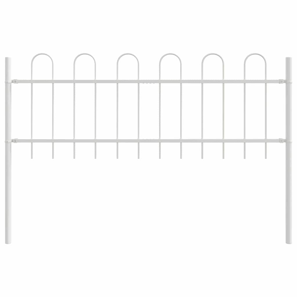 Tuinhek BOXTEL 7 pcs 11,9 x 0,6 m Poedercoating staal Wit is nu te koop bij PeponiXL, paradijselijk wonen!