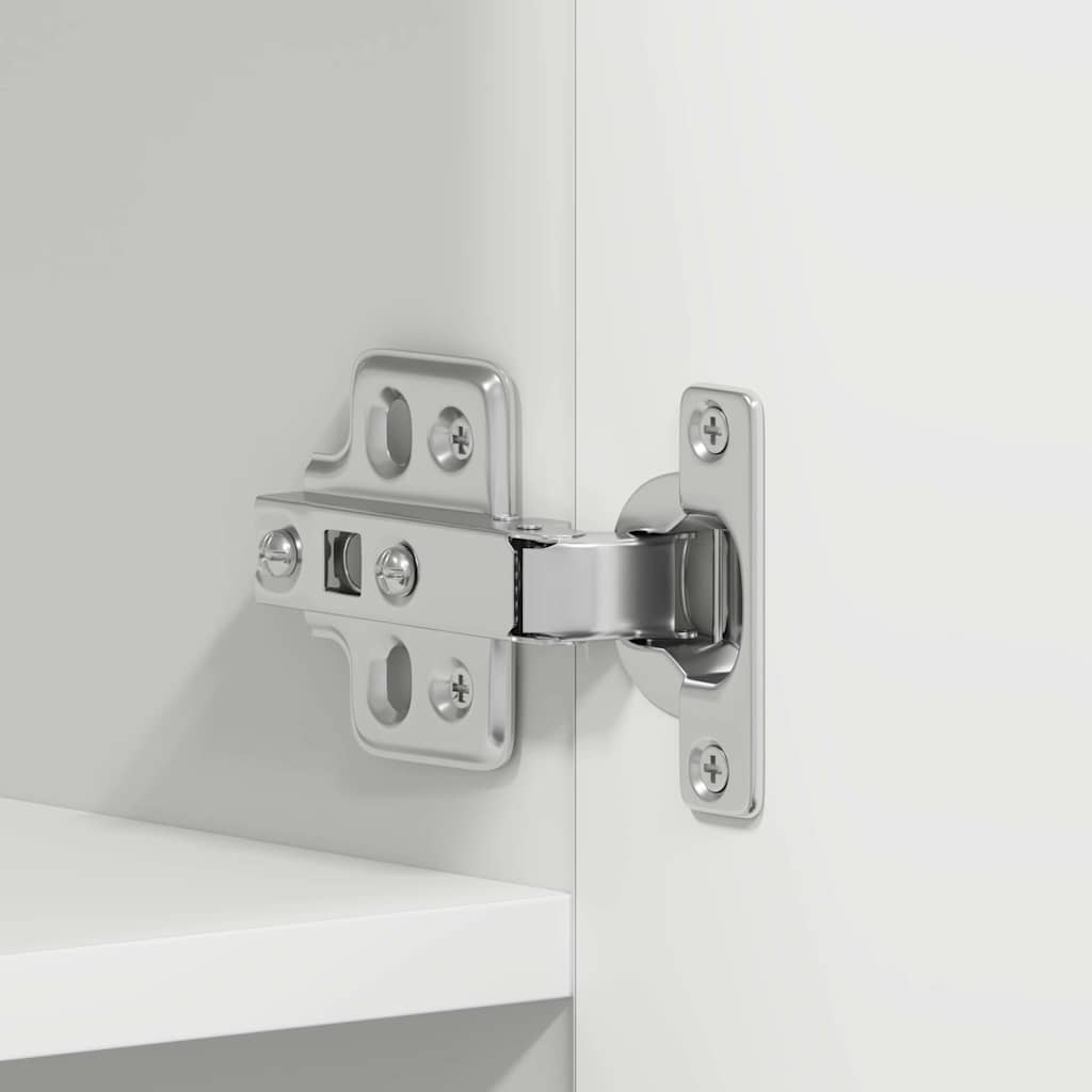 Schoenenkast met plank Wit 80 x 35.5 x 180 cm Bewerkt hout is nu te koop bij PeponiXL, paradijselijk wonen!