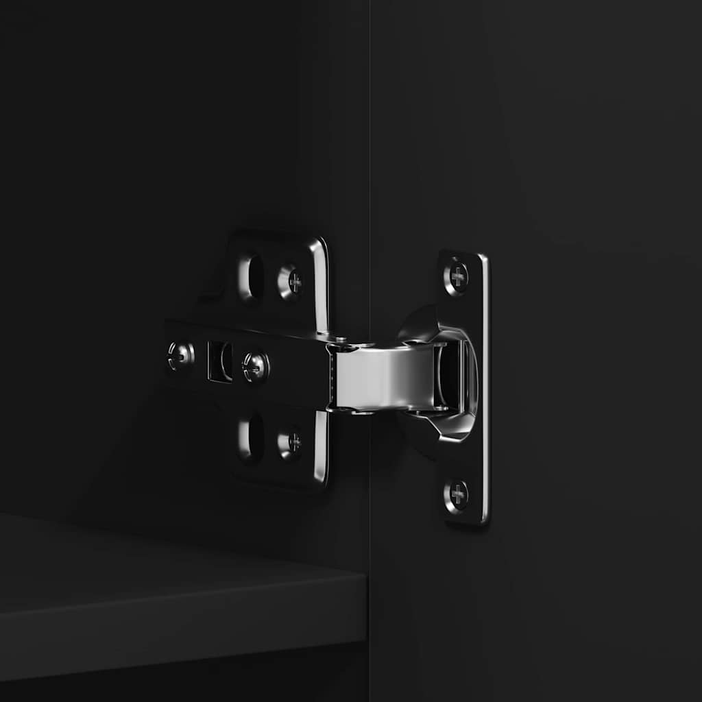 Schoenenkast met plank Zwart 80 x 35.5 x 180 cm Bewerkt hout is nu te koop bij PeponiXL, paradijselijk wonen!