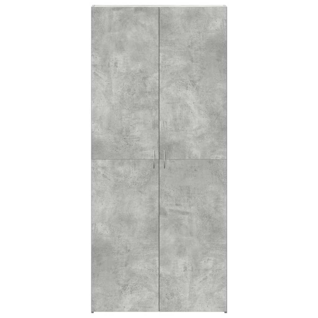 Schoenenkast met plank Grijs 80 x 35.5 x 180 cm Bewerkt hout is nu te koop bij PeponiXL, paradijselijk wonen!