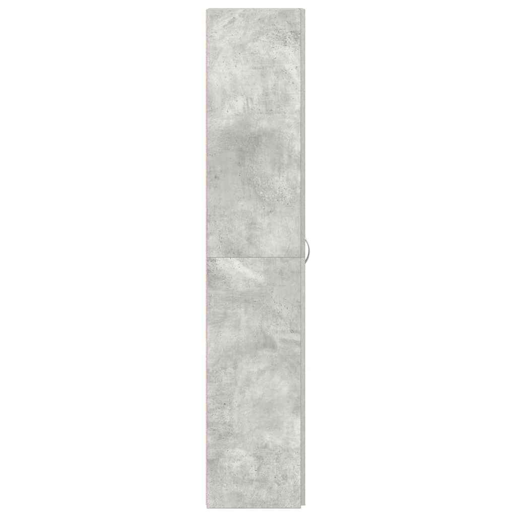 Schoenenkast met plank Grijs 80 x 35.5 x 180 cm Bewerkt hout is nu te koop bij PeponiXL, paradijselijk wonen!
