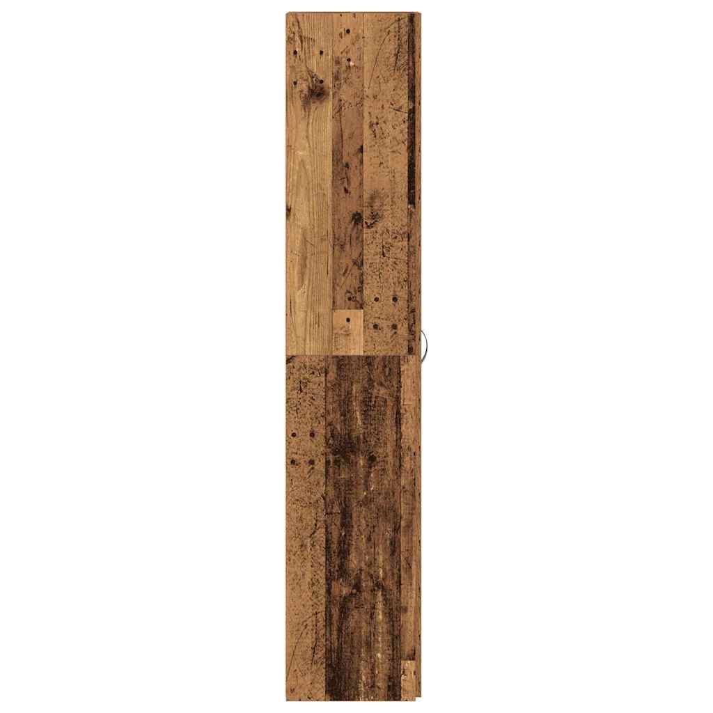 Schoenenkast met plank Bruin 80 x 35.5 x 180 cm Bewerkt hout is nu te koop bij PeponiXL, paradijselijk wonen!