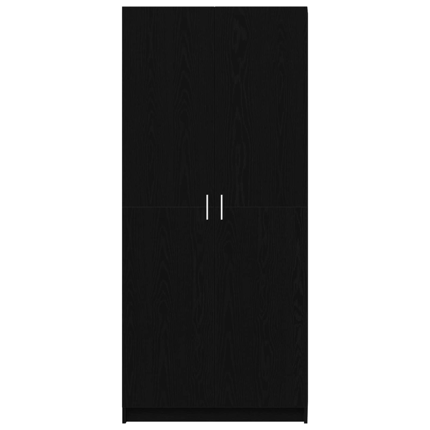Kledingkast Zwart Eiken 80 x 50,5 x 180 cm Bewerkt hout is nu te koop bij PeponiXL, paradijselijk wonen!