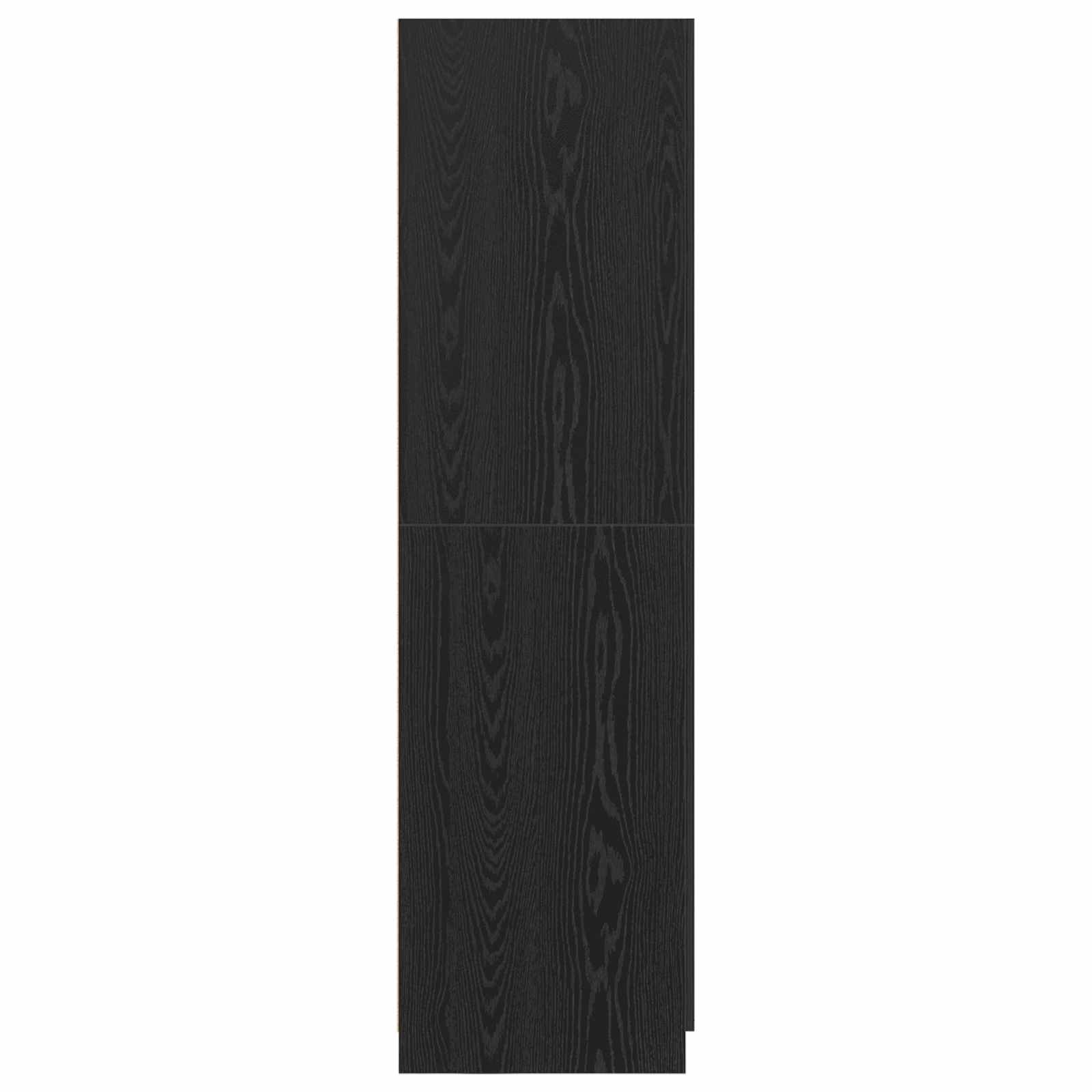 Kledingkast Zwart Eiken 80 x 50,5 x 180 cm Bewerkt hout is nu te koop bij PeponiXL, paradijselijk wonen!