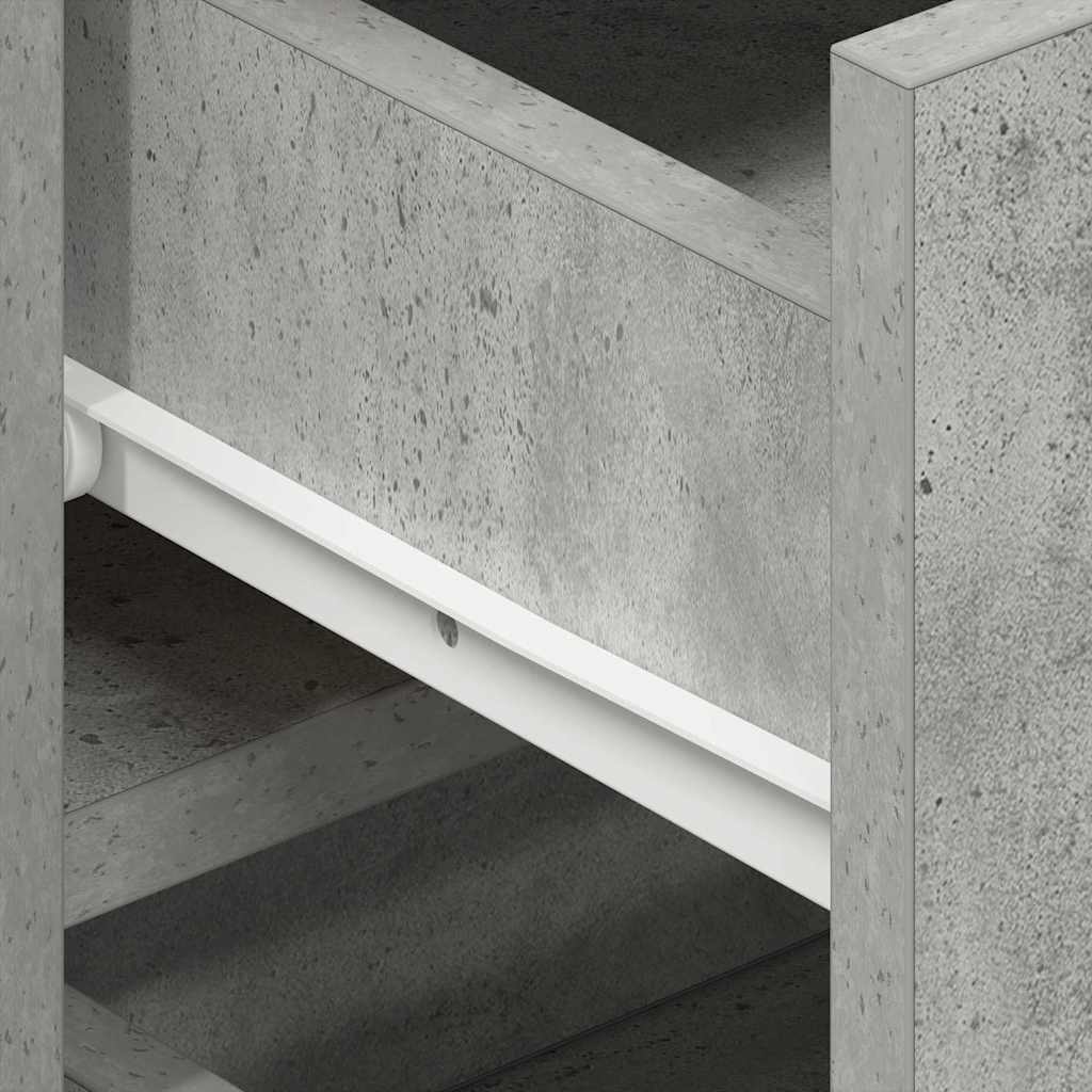 Dressoir met lade Beton Grijs 120 x 36 x 69 cm Bewerkt hout is nu te koop bij PeponiXL, paradijselijk wonen!
