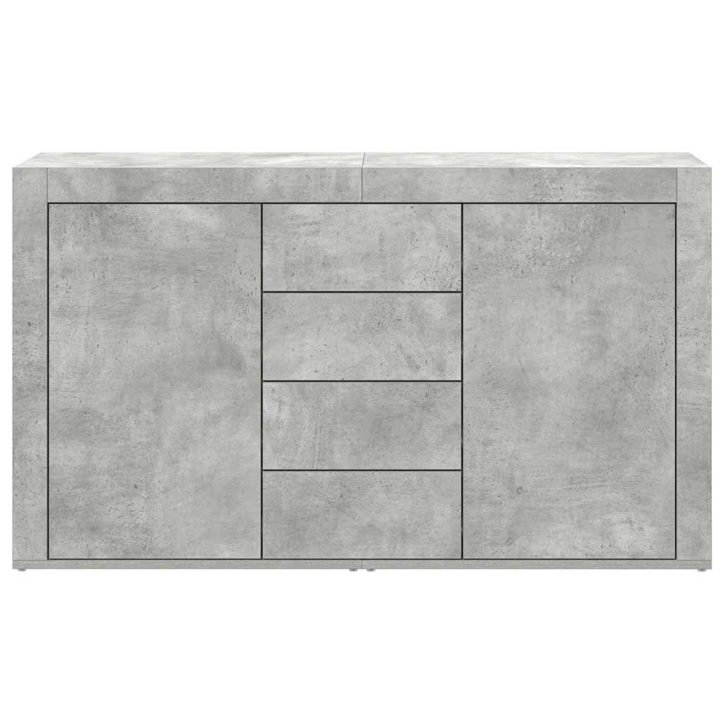 Dressoir met lade Beton Grijs 120 x 36 x 69 cm Bewerkt hout is nu te koop bij PeponiXL, paradijselijk wonen!