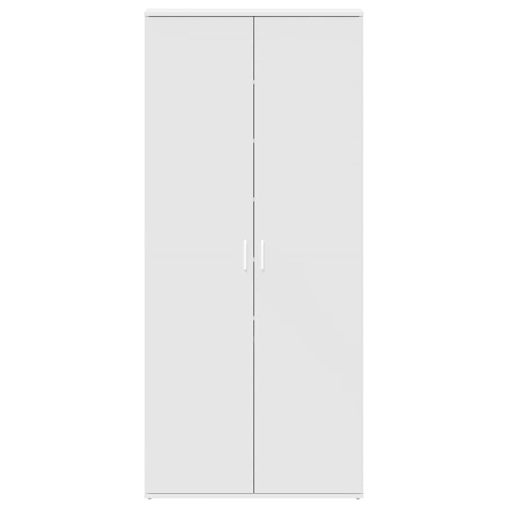 Schoenenkast met plank Wit 80 x 39 x 178 cm Bewerkt hout is nu te koop bij PeponiXL, paradijselijk wonen!