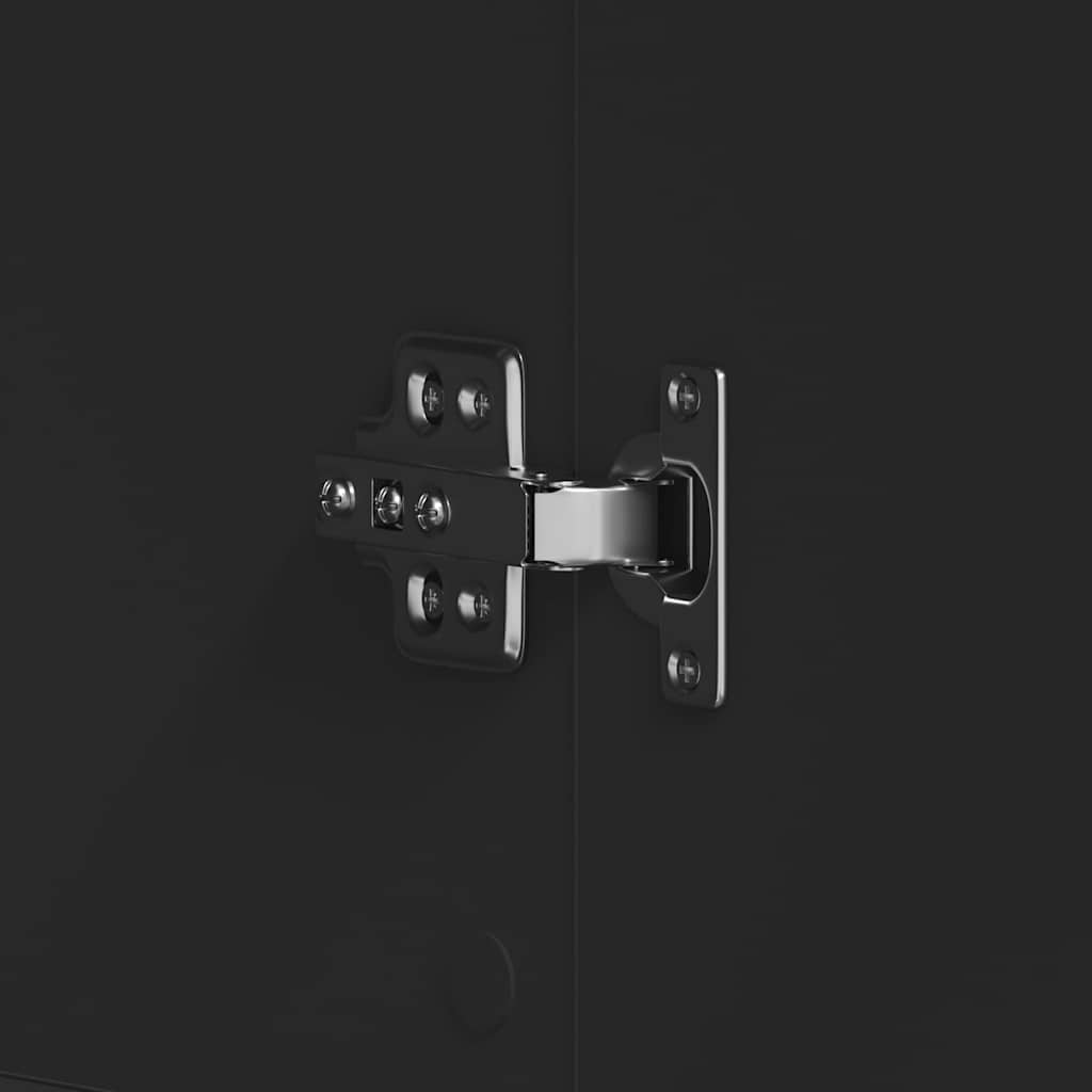 Schoenenkast met plank Zwart 80 x 39 x 178 cm Bewerkt hout is nu te koop bij PeponiXL, paradijselijk wonen!