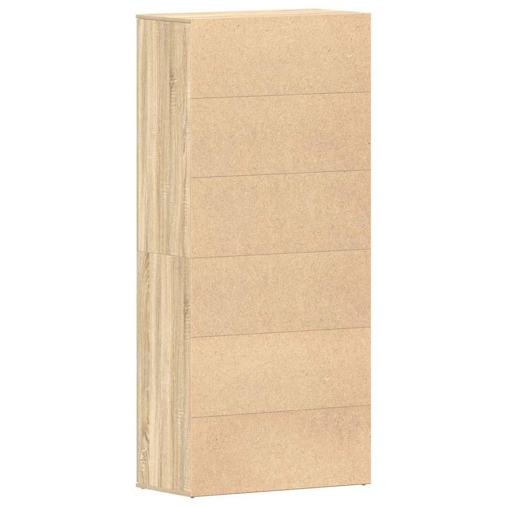 Schoenenkast Sonoma Eiken 80 x 39 x 178 cm Bewerkt hout is nu te koop bij PeponiXL, paradijselijk wonen!