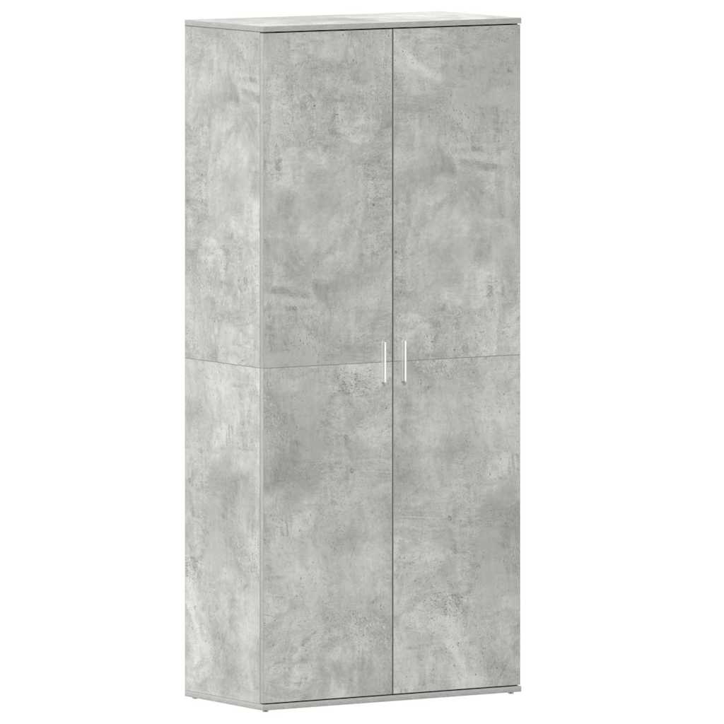 Schoenenkast Beton Grijs 80 x 39 x 178 cm Bewerkt hout is nu te koop bij PeponiXL, paradijselijk wonen!
