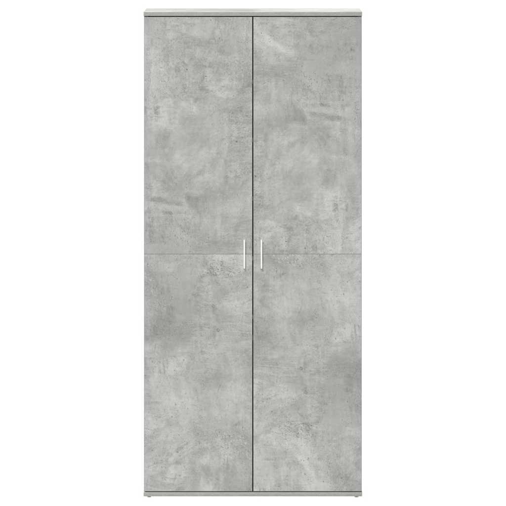 Schoenenkast Beton Grijs 80 x 39 x 178 cm Bewerkt hout is nu te koop bij PeponiXL, paradijselijk wonen!